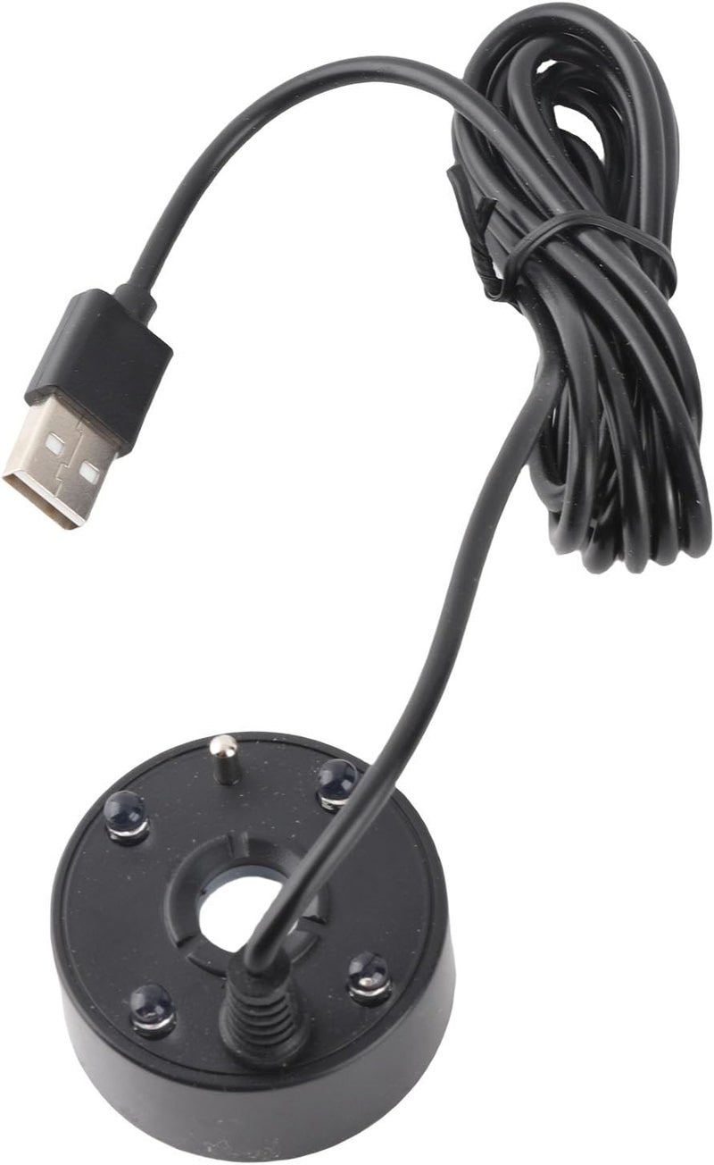 Zerodis Small Fog Maker Machine Colorful LED Lights Mist Generator for Pond Rockery Sink, USB Atomizer for Halloween and Festivals (Black) - Image 5